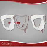 Silent Night Fitlife CPAP liner avec onglets adhésifs Quick Stick pour fixation sécurisée.