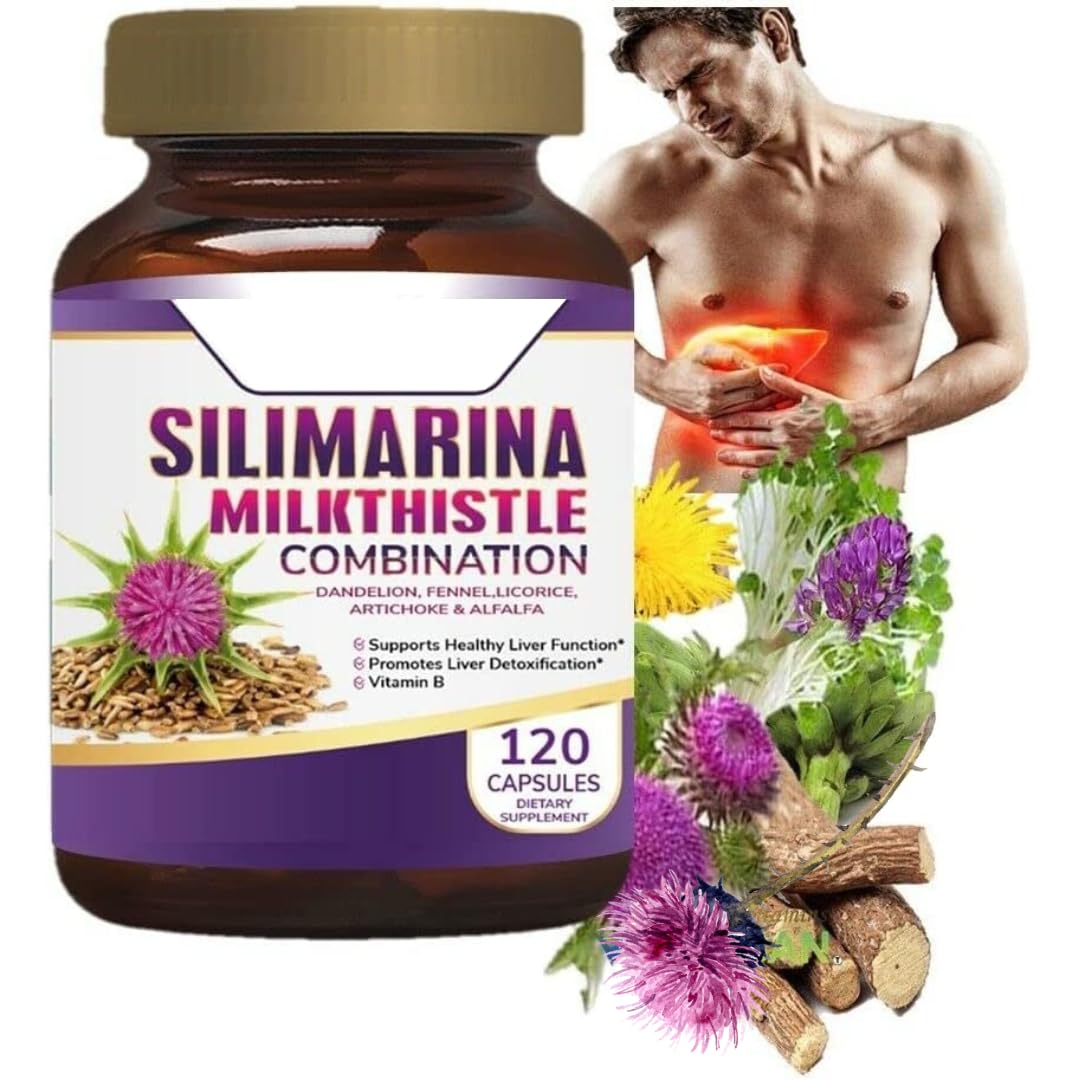 Silimarine, bouteille de gélules, soutien quotidien de la fonction hépatique et de la détox naturelle.