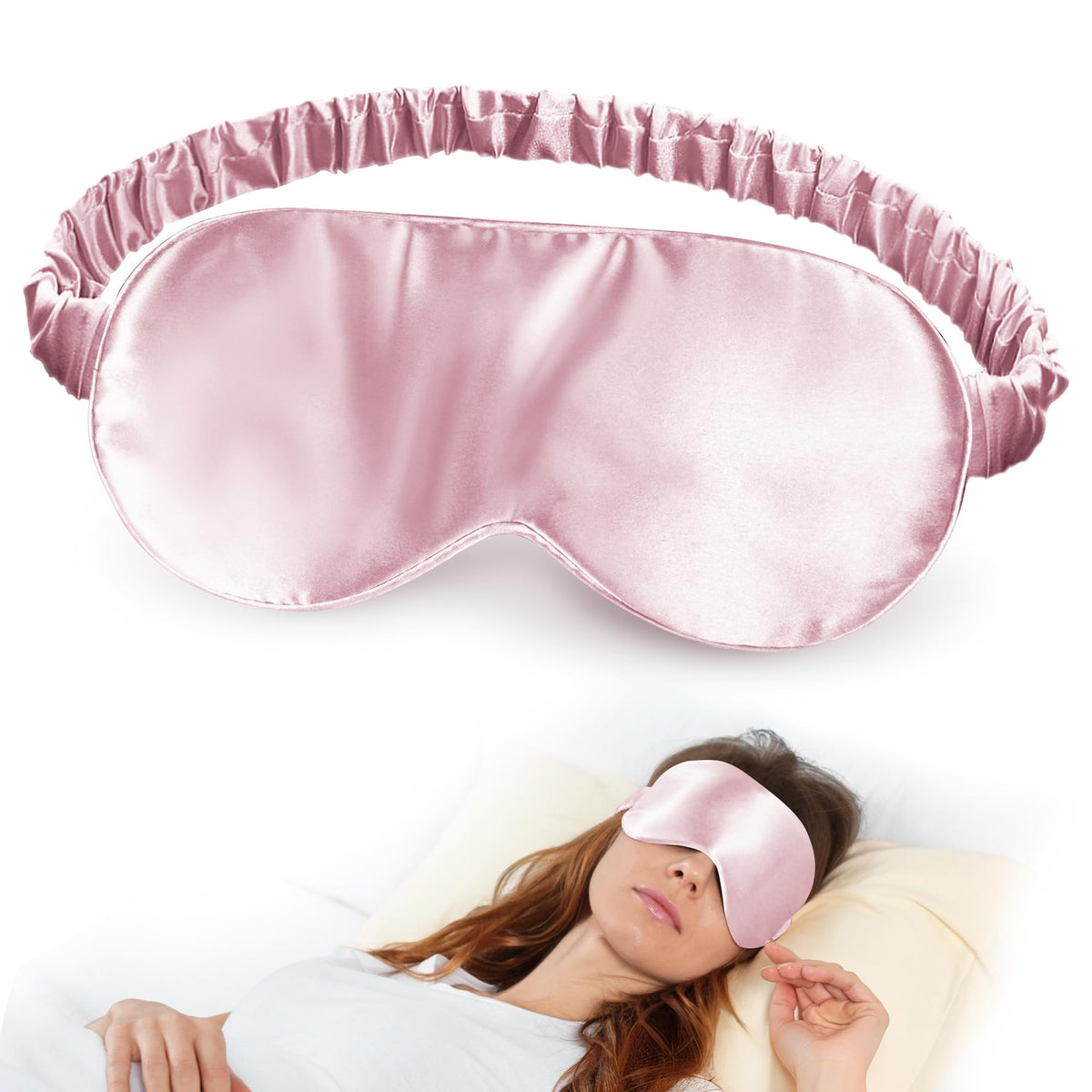 Masque Silk Dream en soie Mulberry 100% pur pour un sommeil doux et hypoallergénique