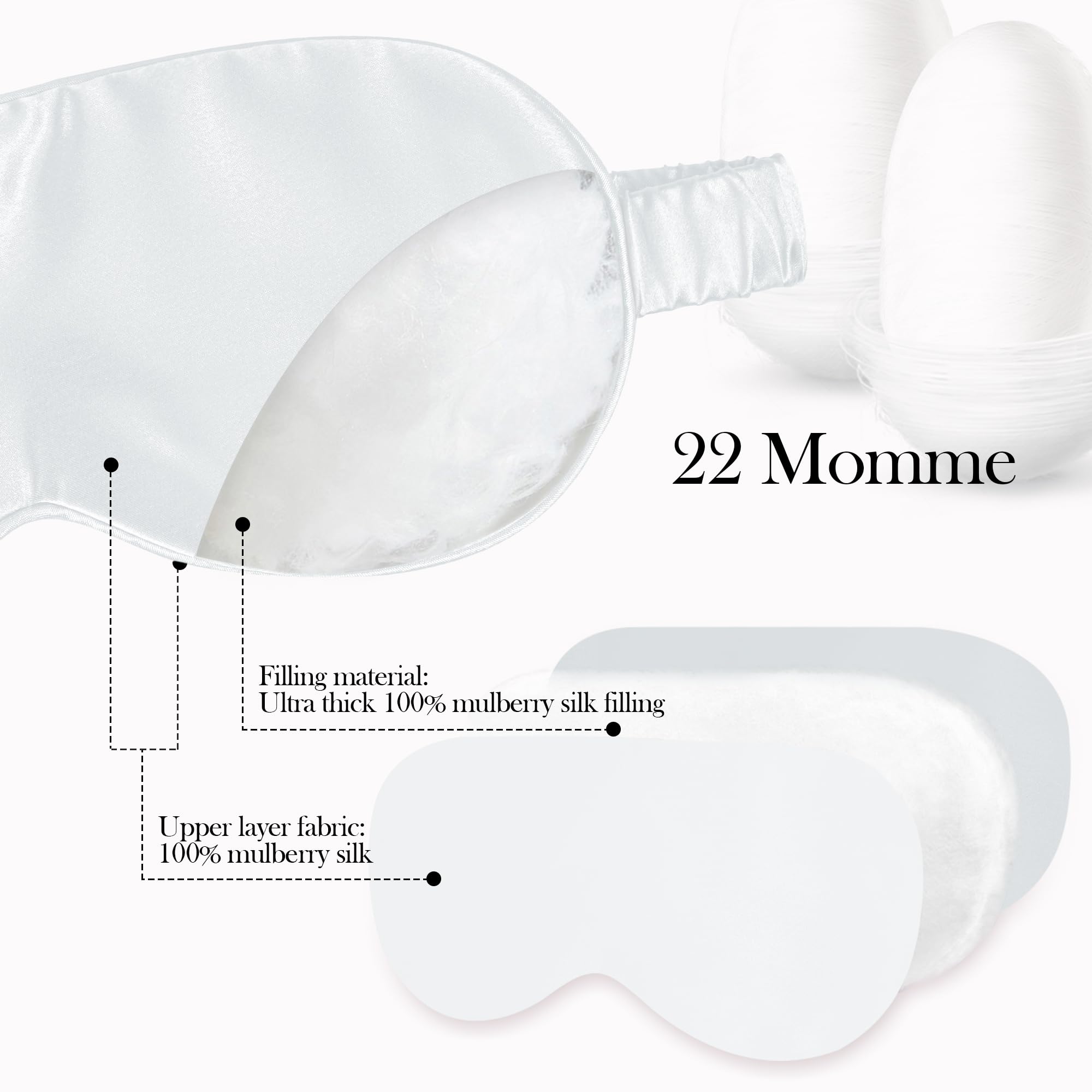 Silk Dream - masque-sommeil doux et respirant, idéal pour le repos.
