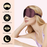 Masque Silk Dream rose en soie Mulberry, obscurcissement en voyage.