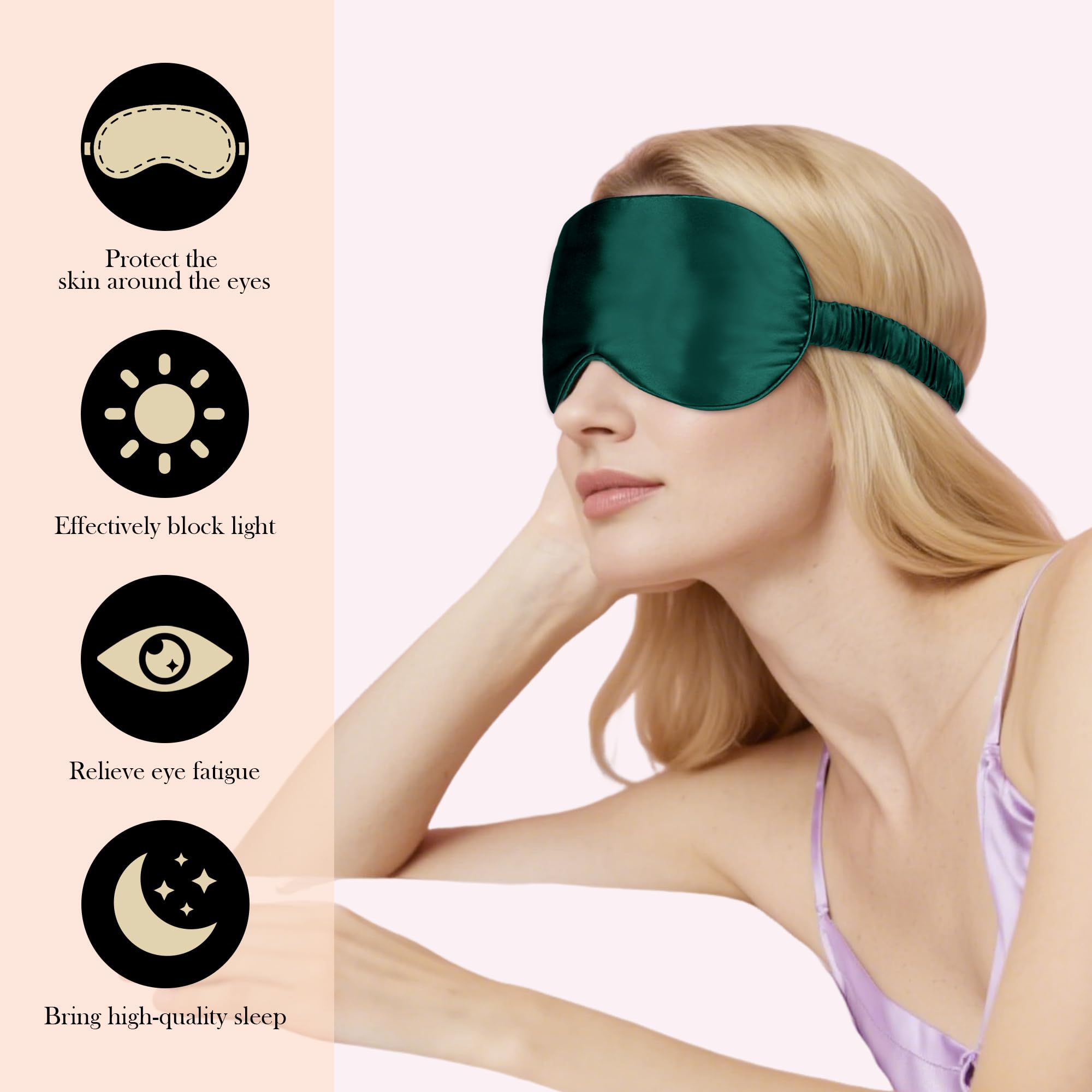 SilkDream Masque Yeux bloque lumière pour des nuits calmes