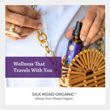 Silk Road Organic Emballage Etiquette: emballage clair et recyclable, informations utiles.