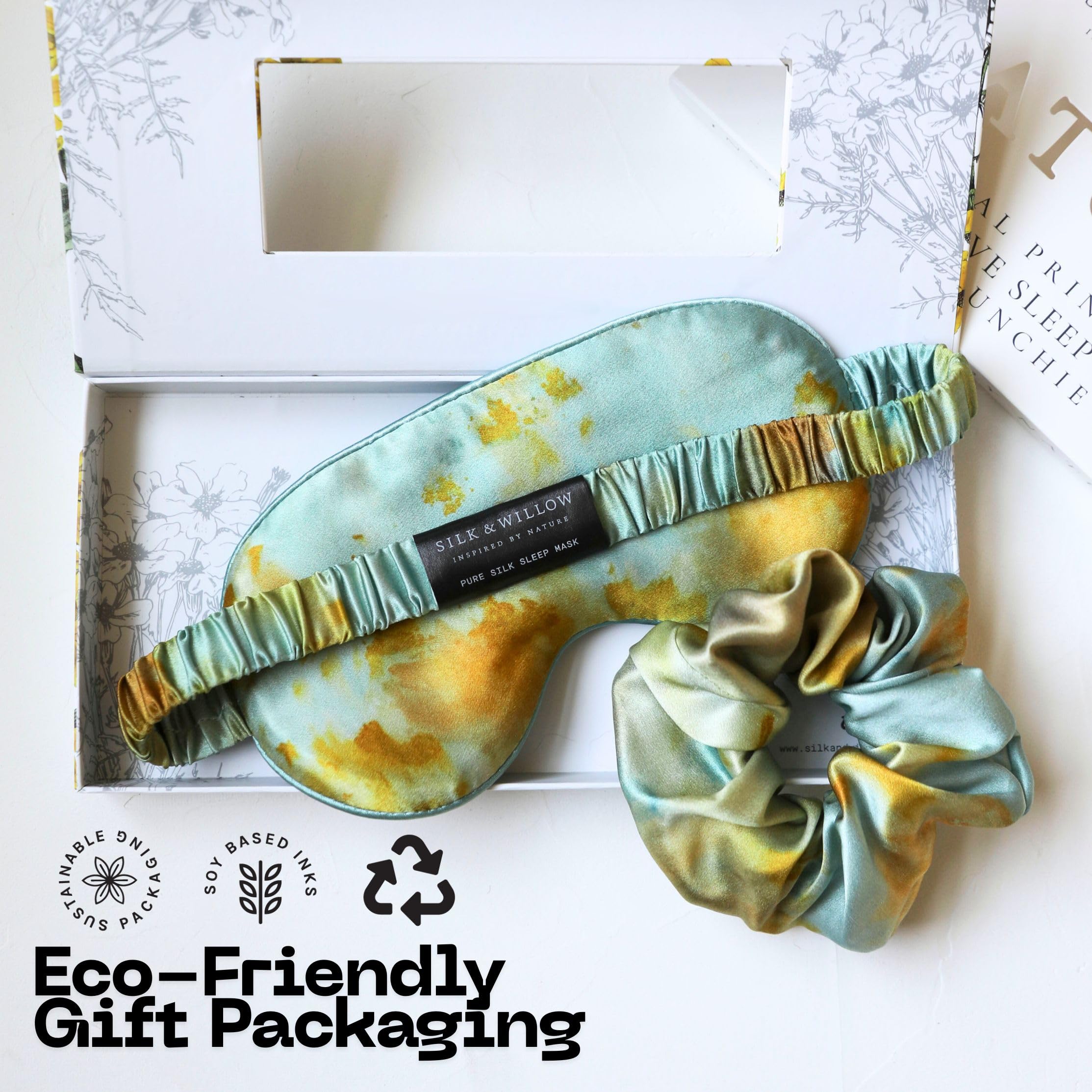 SILK&WILLOW détail-scrunchie-soie satin pour cheveux sans frottement