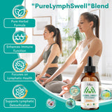 SilkinSurj gouttes lymphatiques - bouteille ouverte pour une administration pratique.