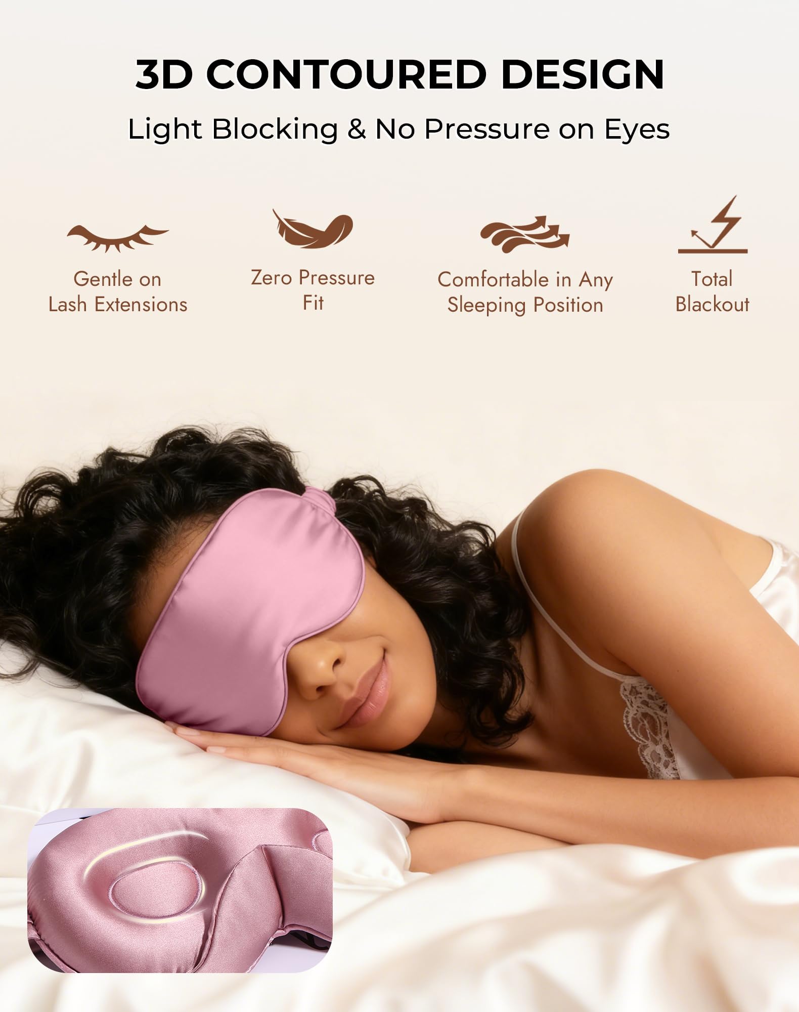 SilkSilky masque hypoallergenique oeko-tex pour peaux sensibles.