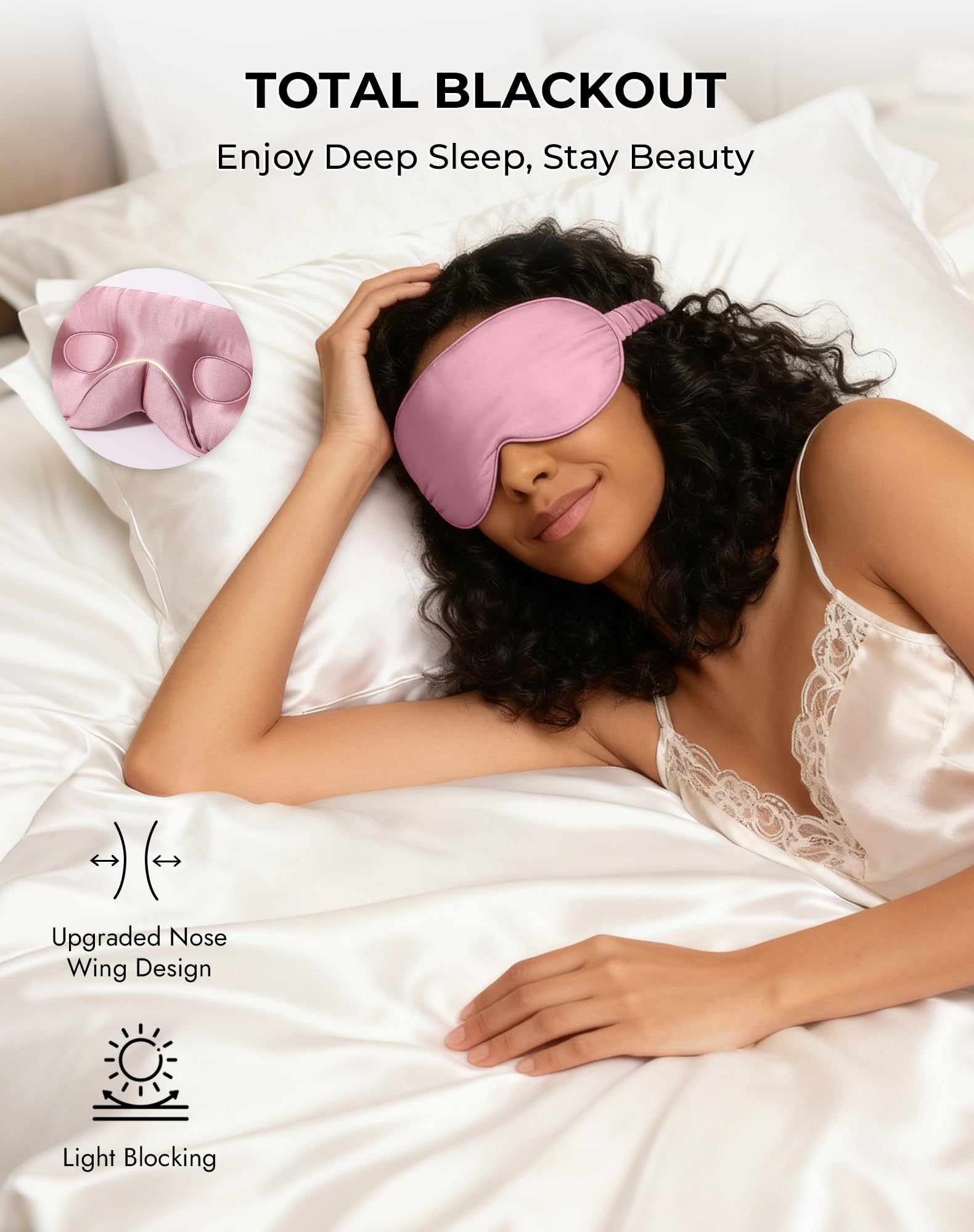 SilkSilky masque obscurite totale pour un repos plus profond.