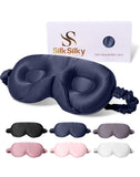 SilkSilky masque-sommeil au design tridimensionnel: confort sans pression et espace pour les yeux.