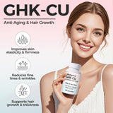 Siloharbor GHK-Cu bouteille ouverte révèle les capsules