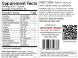 Silver Fern – capsules digestives noires faciles à avaler pendant le repas.
