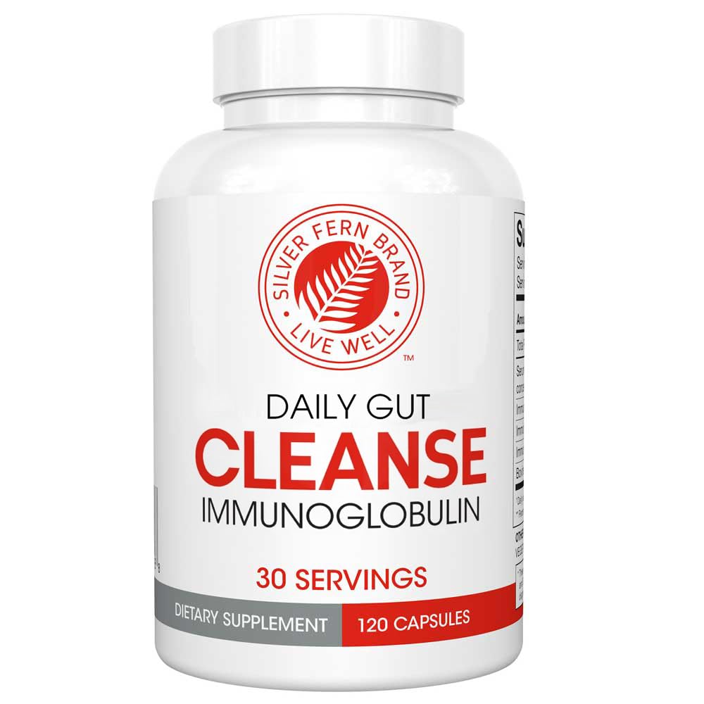 Silver Fern Cleanse – Bouteille 120 gélules, soutien potentiel du bien-être intestinal.