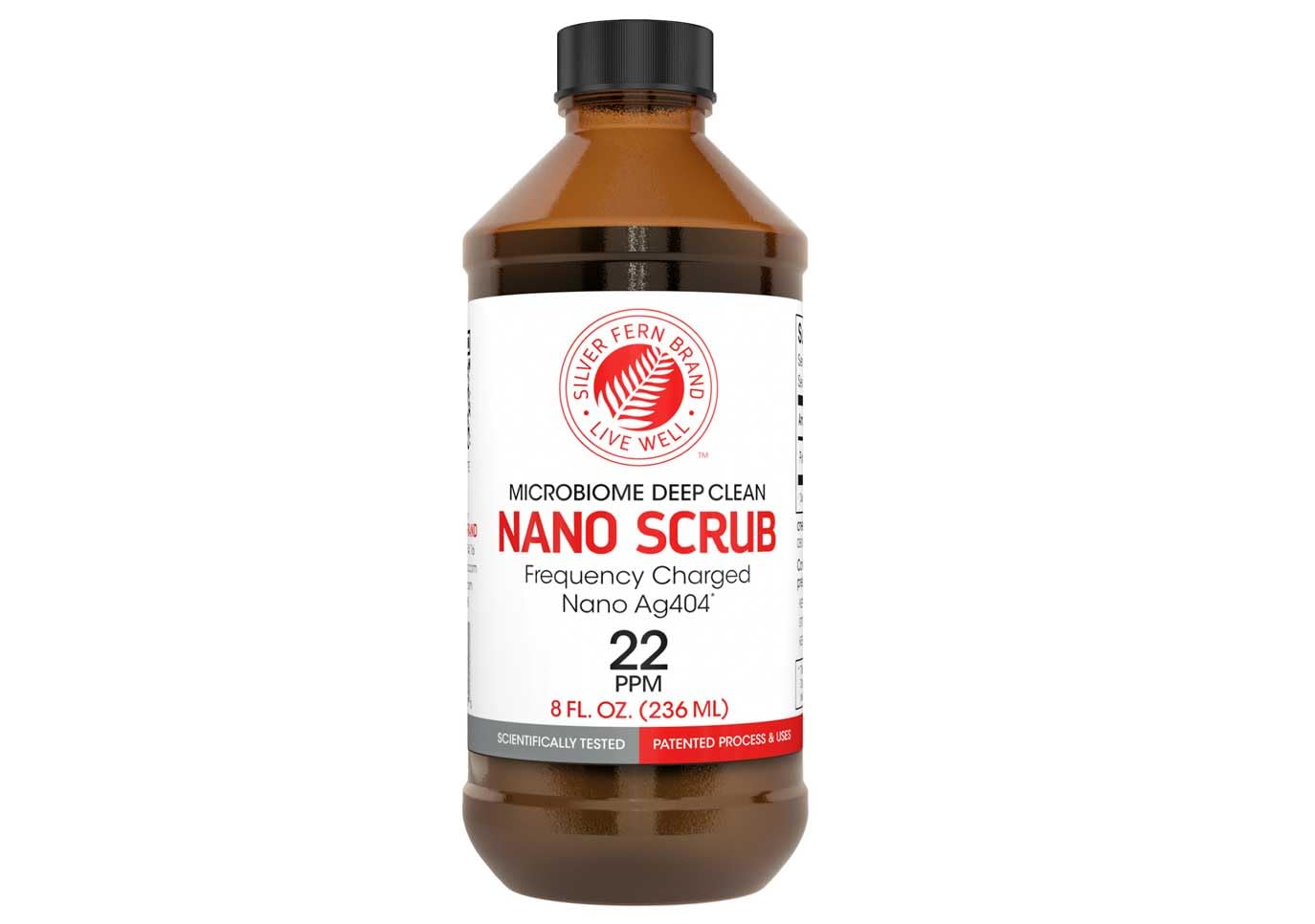 Nano Scrub de Silver Fern – bouteille 237 ml, facile à manipuler au quotidien.