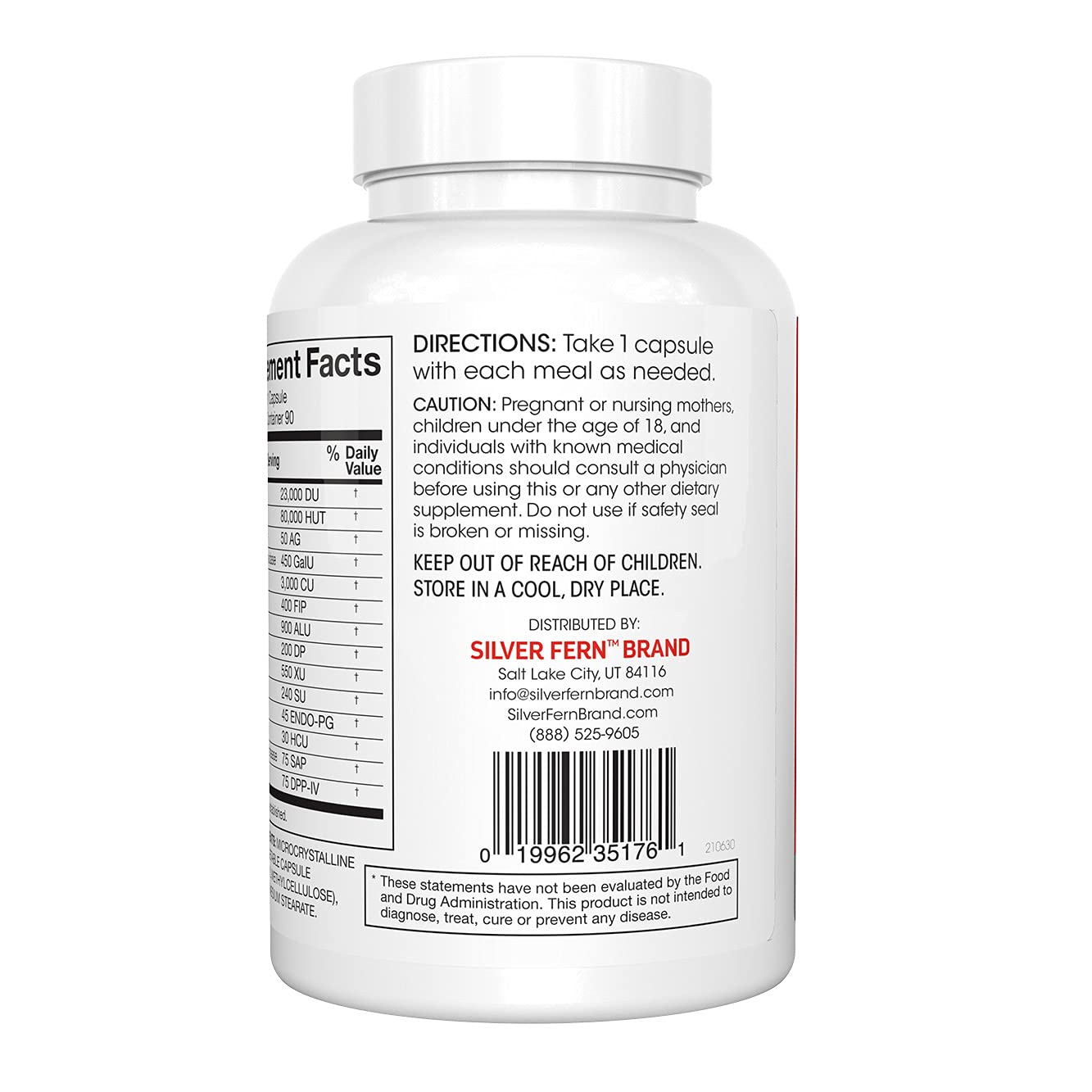 Silver Fern – pack de 4 bouteilles et 90 capsules prêt à l’emploi.