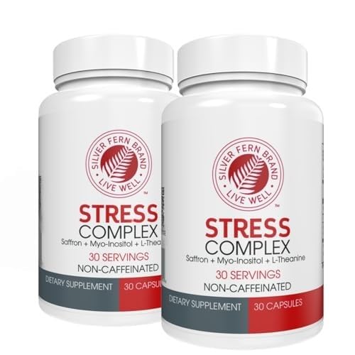 Silver Fern Stress Complex: bouteille et emballage, facile à emporter au quotidien