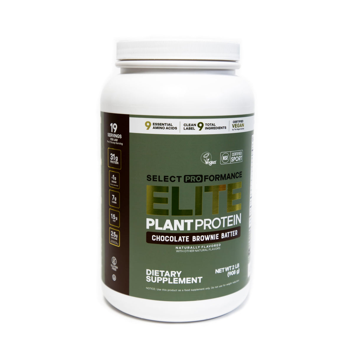 Silver Star Nutrition Select Proformance Elite - boîte 2lb, protéine végétale complète.