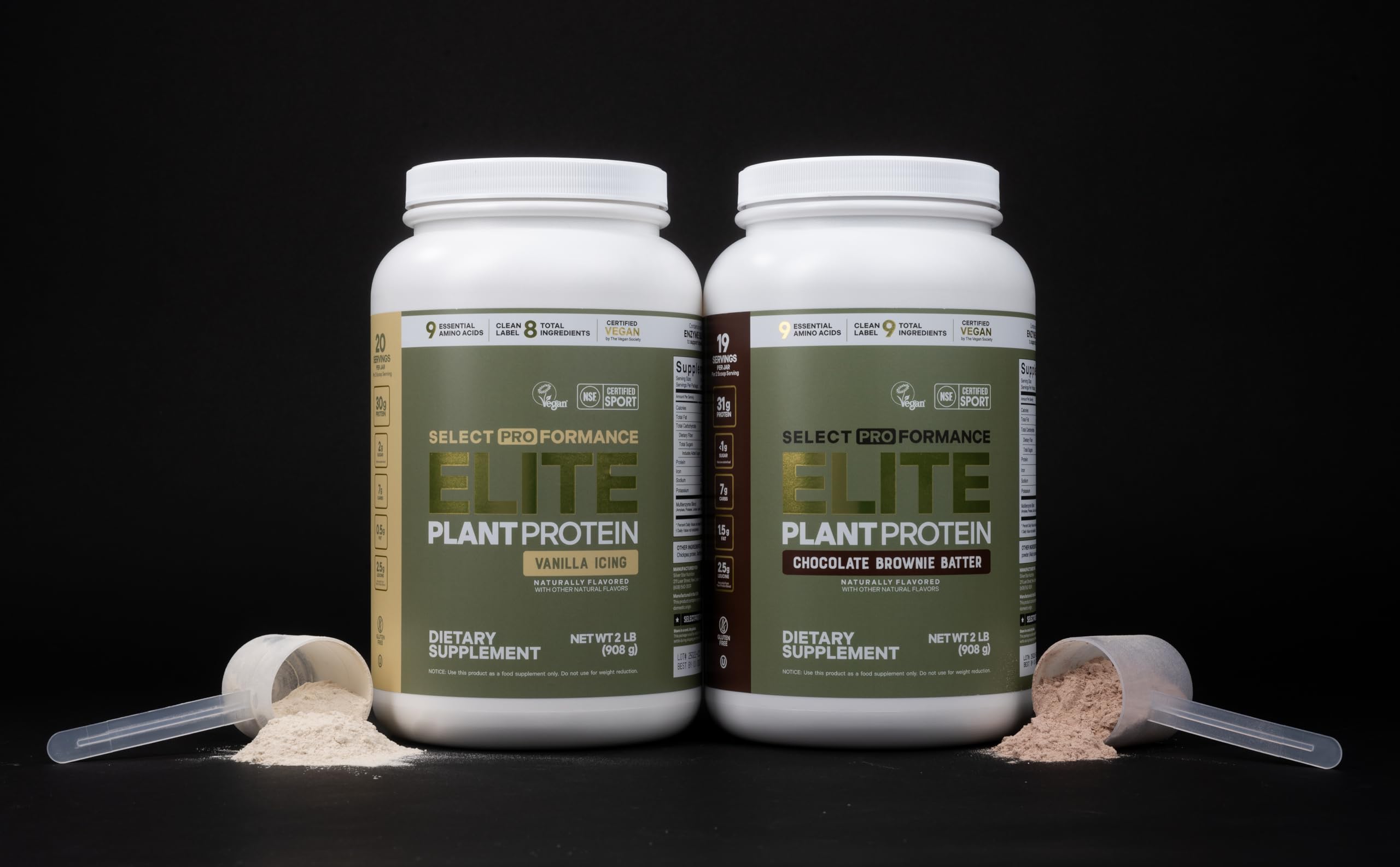 Select Proformance Elite - ingrédients à base de plantes: fève, riz brun, pois chiche.