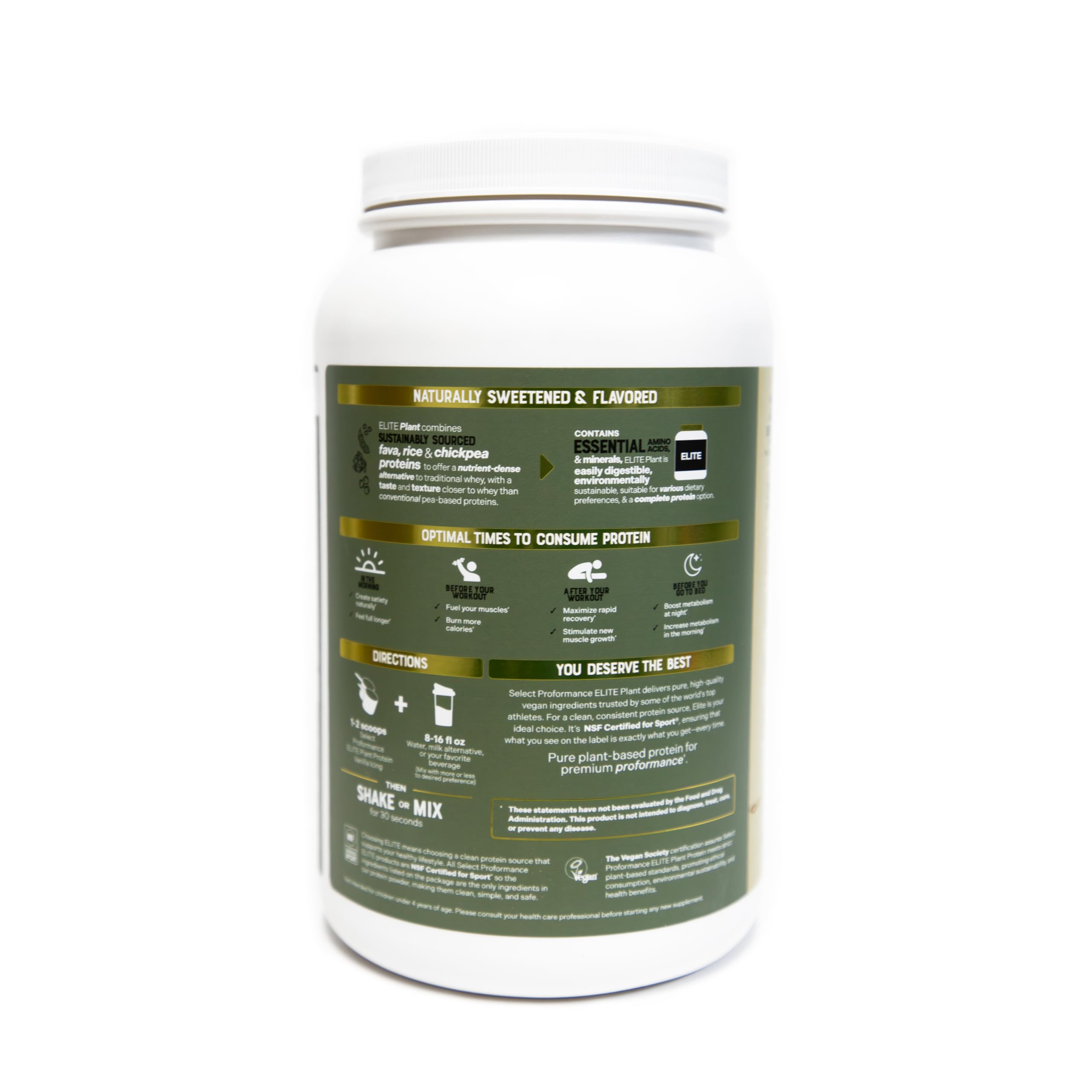 Silver Star Select Proformance Elite protéine végétale – ingrédients propres pour une nutrition naturelle.
