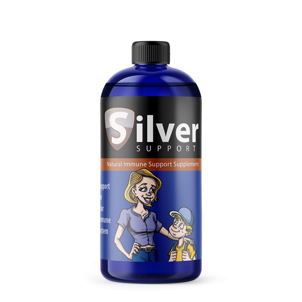 Silver Support – bouteille argent nano 5 nm, potentiel soutien immunitaire.