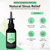 SilverCeuticals Sinus Relief: pulvérisation ciblée dans les narines pour confort