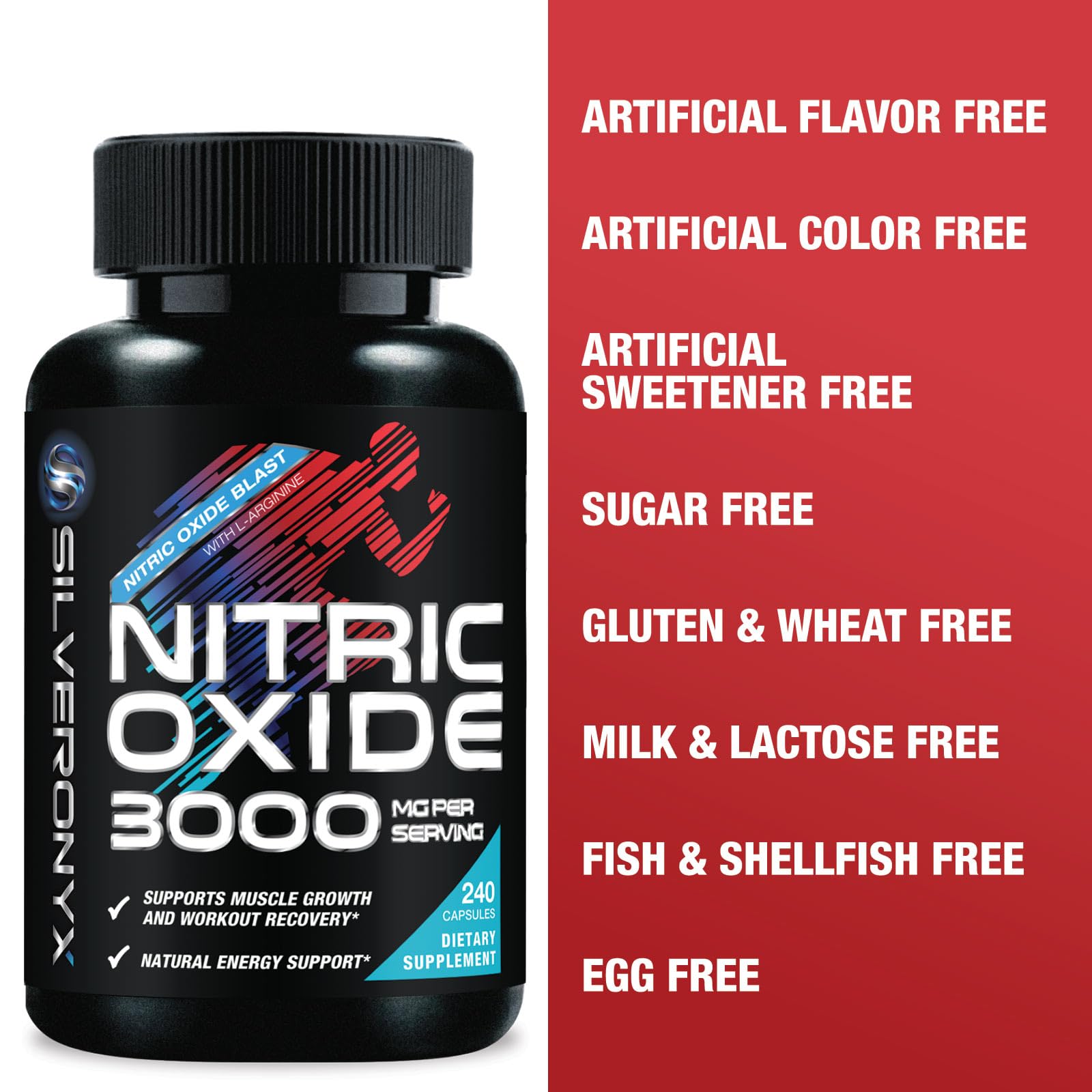 SilverOnyx oxido nitrique 3000mg — emballage et présentation du produit.