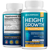 SILVERPEAKS Growth Capsules bouteille montrant l'emballage et le soutien potentiel à la croissance