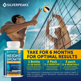 SILVERPEAKS Growth Capsules nutriments clés calcium et vitamine D pour le soutien osseux