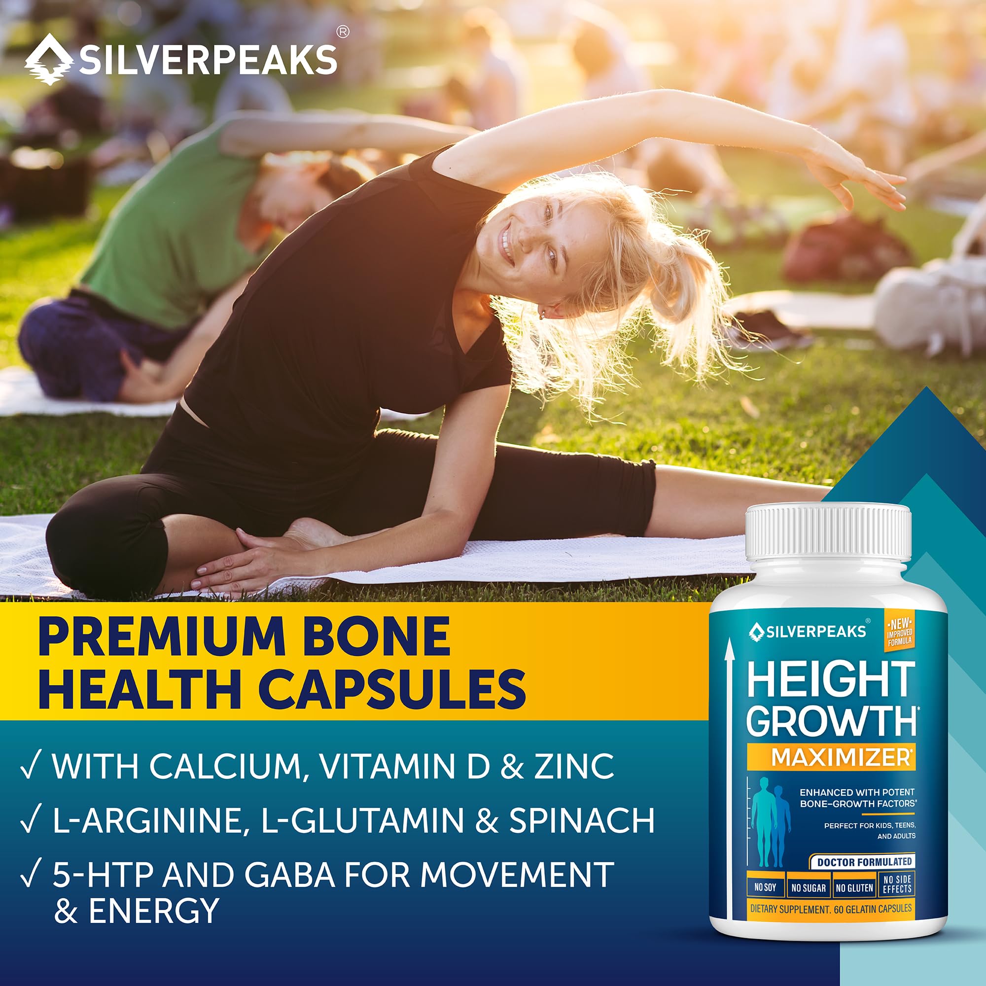SILVERPEAKS Growth Capsules fabriqué aux États-Unis avec contrôles de qualité