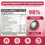 Gomme magnésium liposomal Simhould, bouteille en gros plan