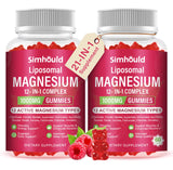 Simhould gommes magnésium liposomal emballage, énergie durable