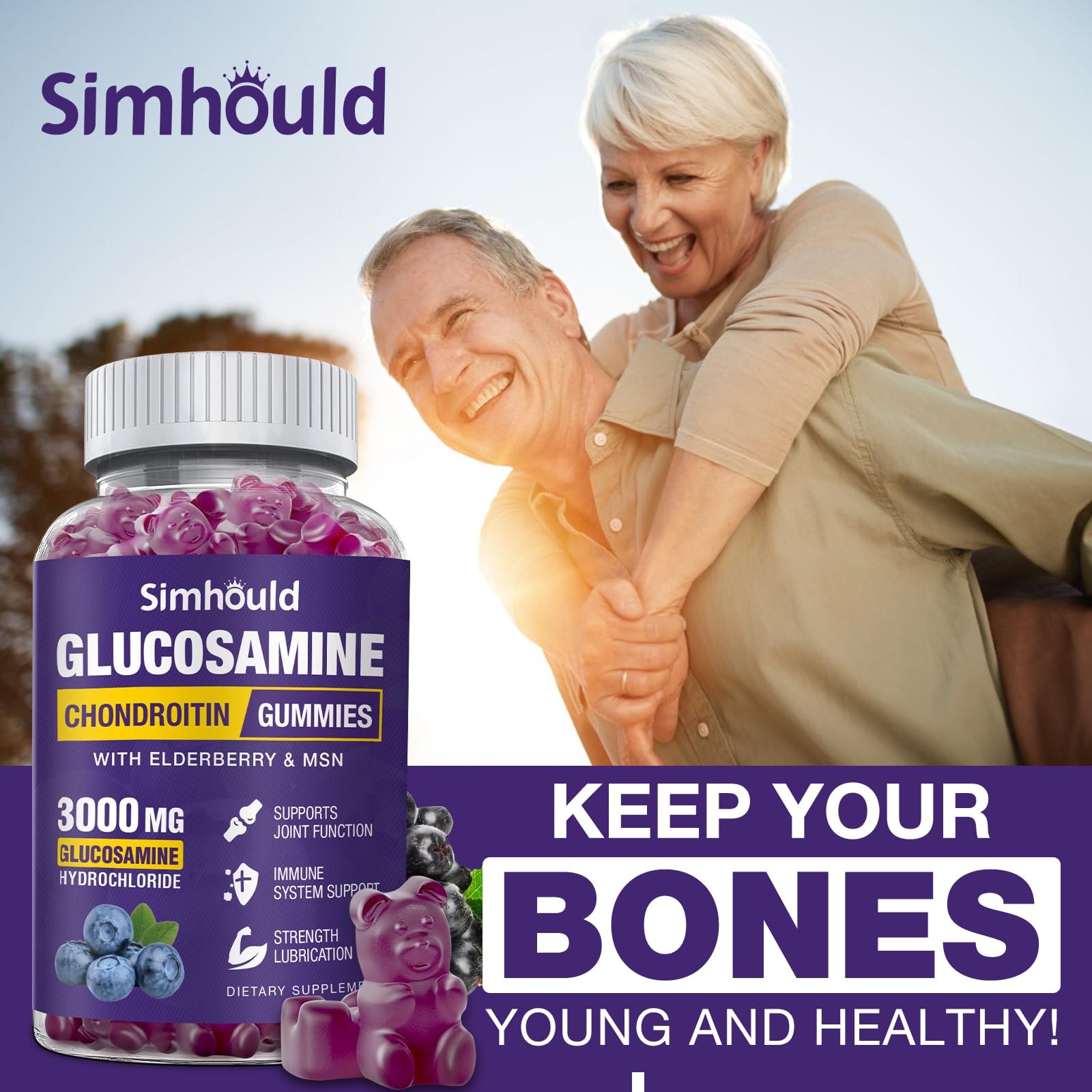 Usage quotidien Simhould Gummies adultes, idéal pour s’intégrer à la routine.