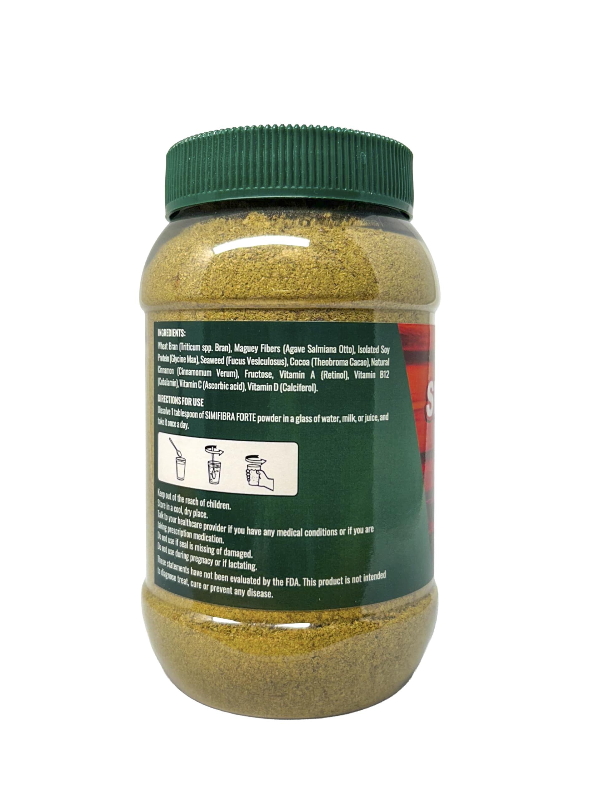 SIMIFIBRA FORTE MX : poudre qui se dissout rapidement dans l'eau.
