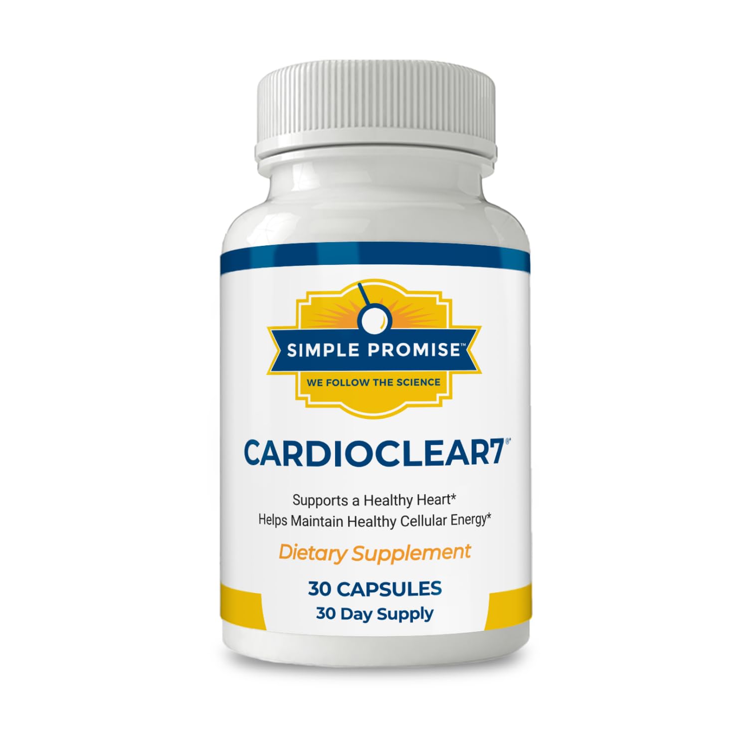 CardioClear7 Simple Promise: bouteille coQ10-PQQ-Shilajit, énergie et circulation potentielles.