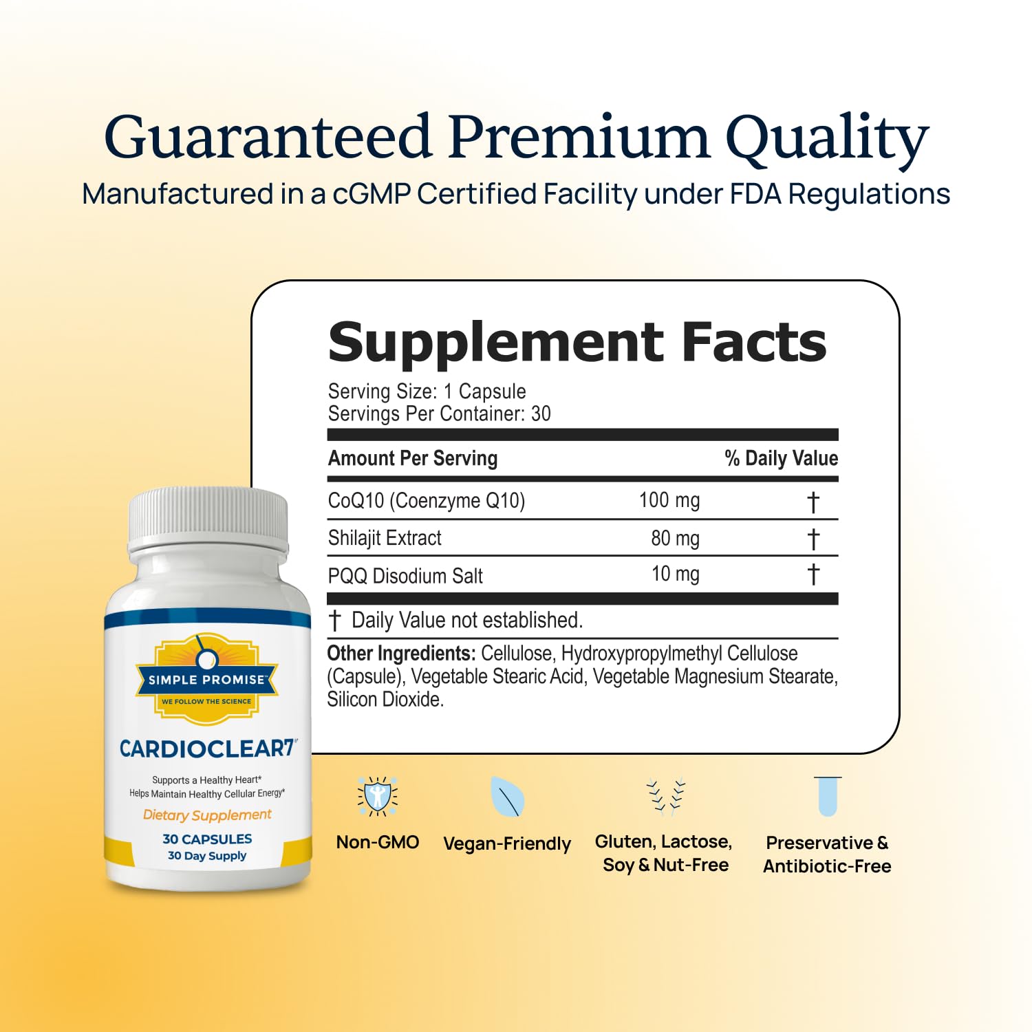 Capsules CardioClear7 prêtes à l'emploi, pour énergie quotidienne.