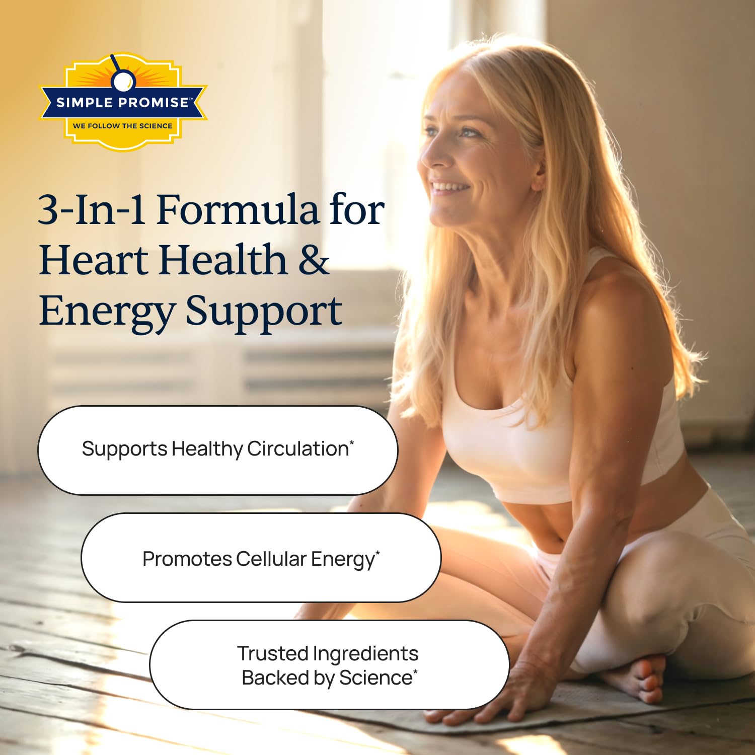 CardioClear7 Simple Promise sur l'étiquette, soutien potentiel à la circulation.