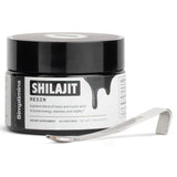Simplimins Shilajit résine Himalayenne, texture naturelle pour énergie durable.