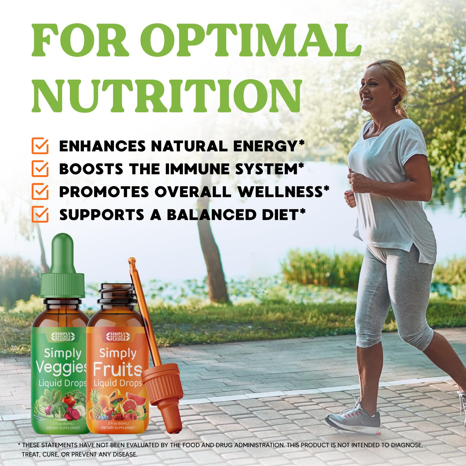Utilisation quotidienne de Simply Nature's Pledge pour une routine santé simple.