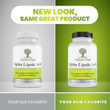 Simply Natures Pure acide alpha-lipoïque 600mg, comprimés végétaux faciles à prendre.