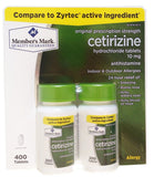 Boîte Simply Right de chlorhydrate de cetirizine 10 mg, vue produit utile pour les symptômes allergiques.