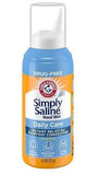Simply Saline pulvérisation nasale, bouteille visible, pour congestion nasale et respiration plus fluide.
