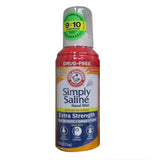 Simply Saline nébulisation nasale pour congestion sévère, flacon pratique et pack de six.