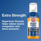 Pack de 4 bouteilles Simply Saline pour un usage quotidien.