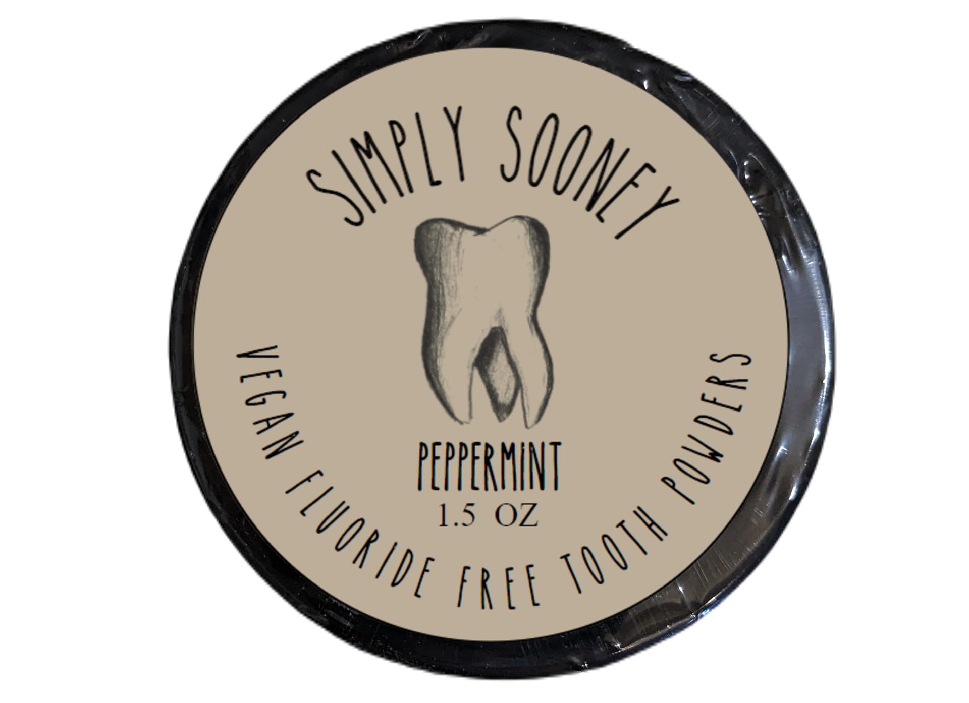 SIMPLY SOONEY poudre sans fluorure pour une routine buccale douce et sûre.