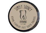 SIMPLY SOONEY poudre sans fluorure pour une routine buccale douce et sûre.