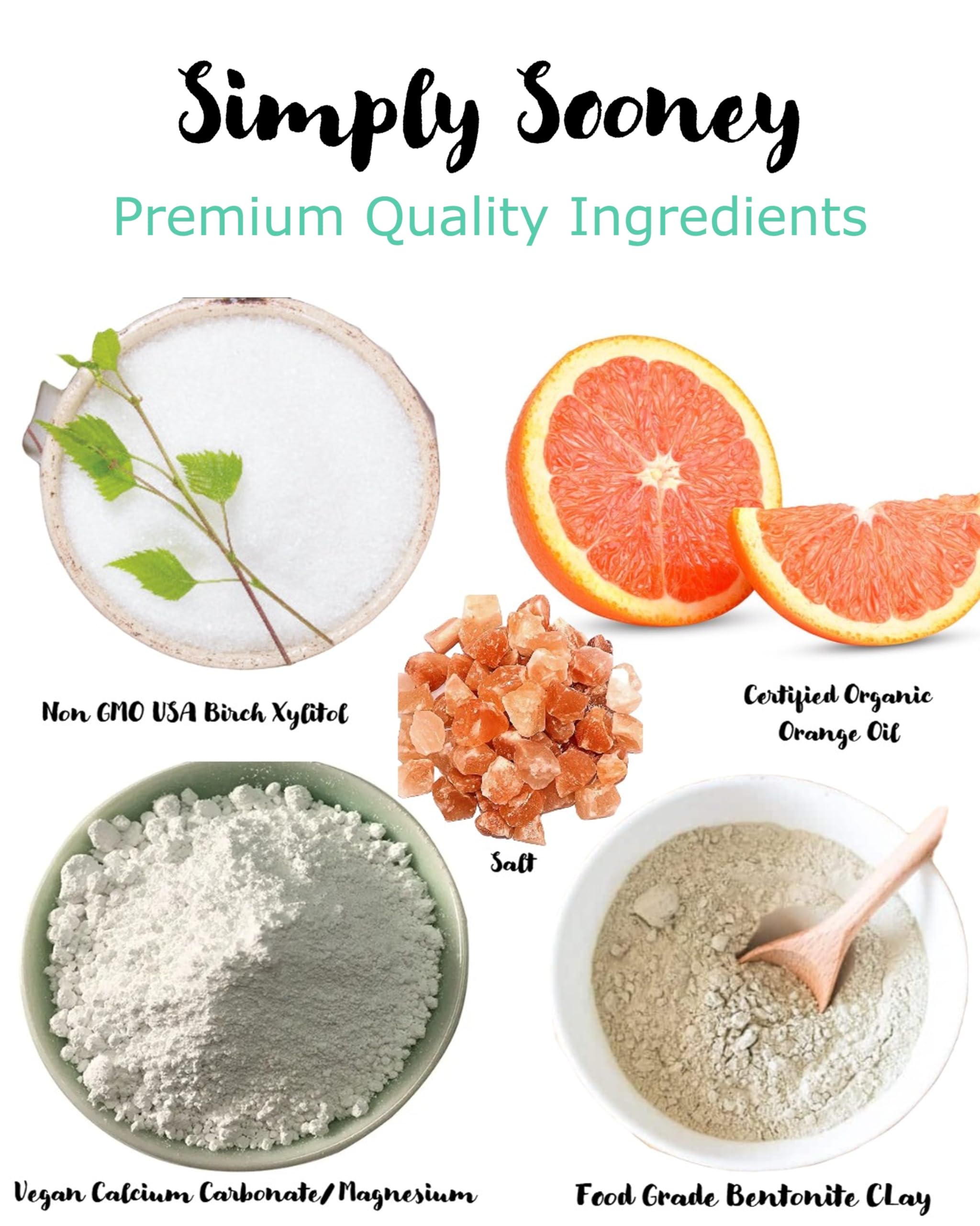 SIMPLY SOONEY ingrédients organiques pour une routine naturelle.