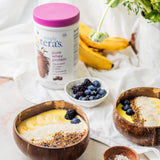 la poudre simply tera's protéine lactosérum polyvalente pour boissons protéinées et petits déjeuners.