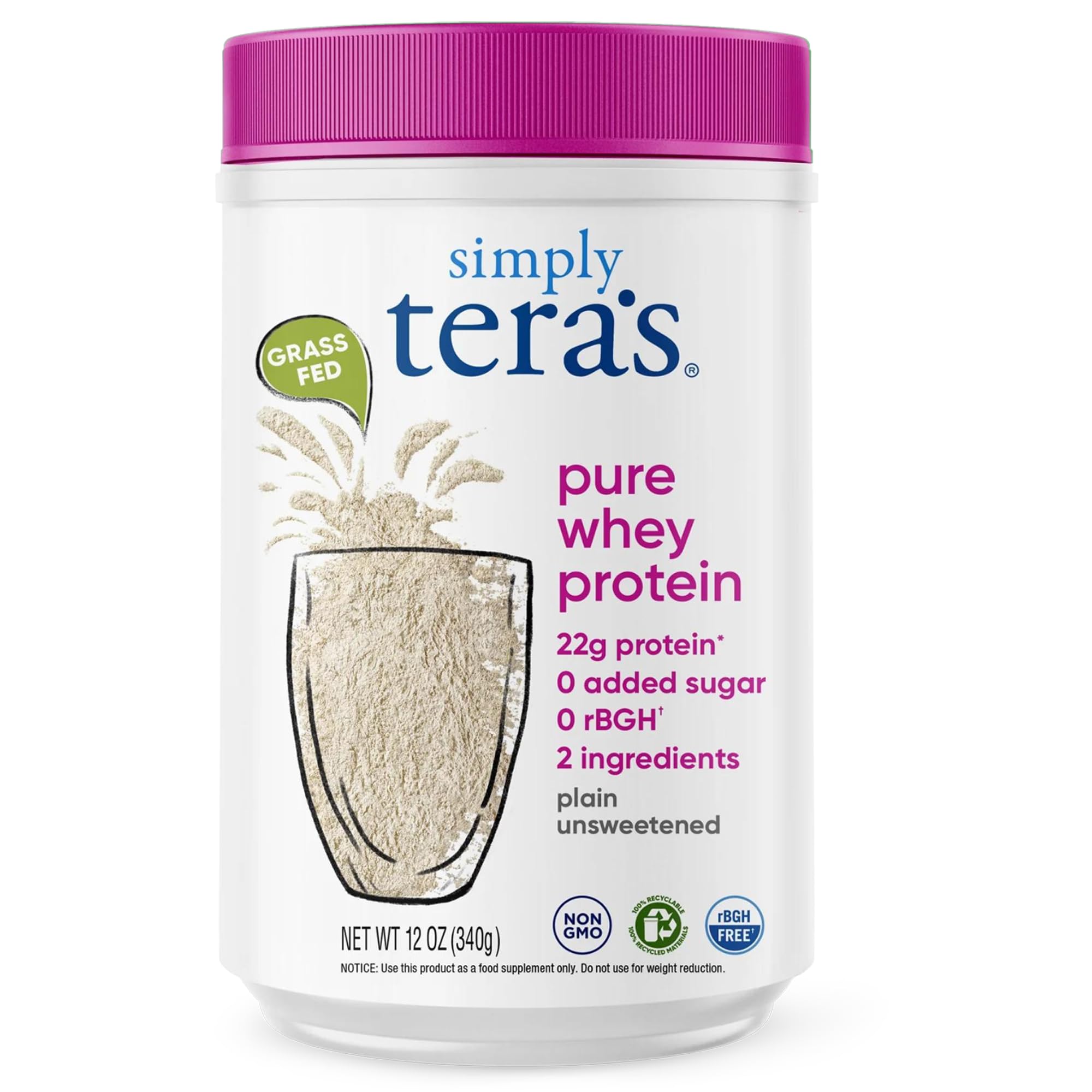 Simply Teras poudre protéine naturelle, idéale pour récupération et énergie après l'effort.
