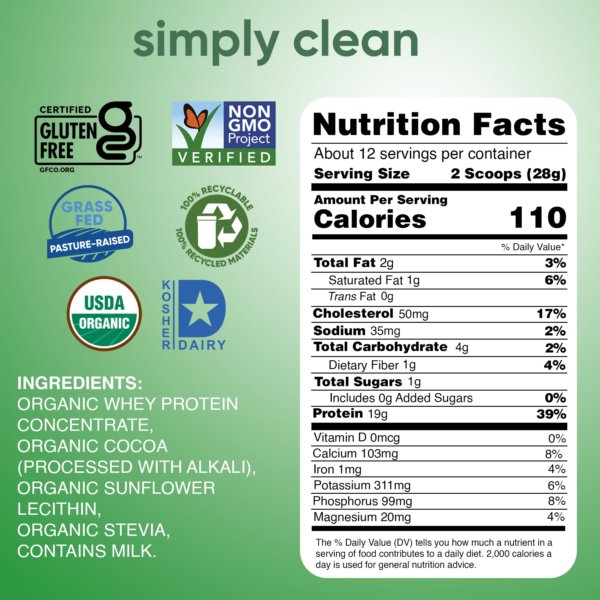 Cuillère-dose Simply tera's protéine whey, mesure précise et rapide.