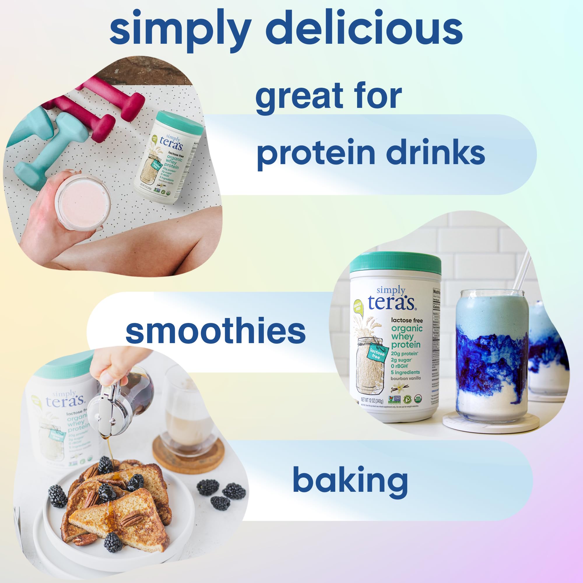 Simply tera's protéine sans gluten vanille – polyvalente en recettes