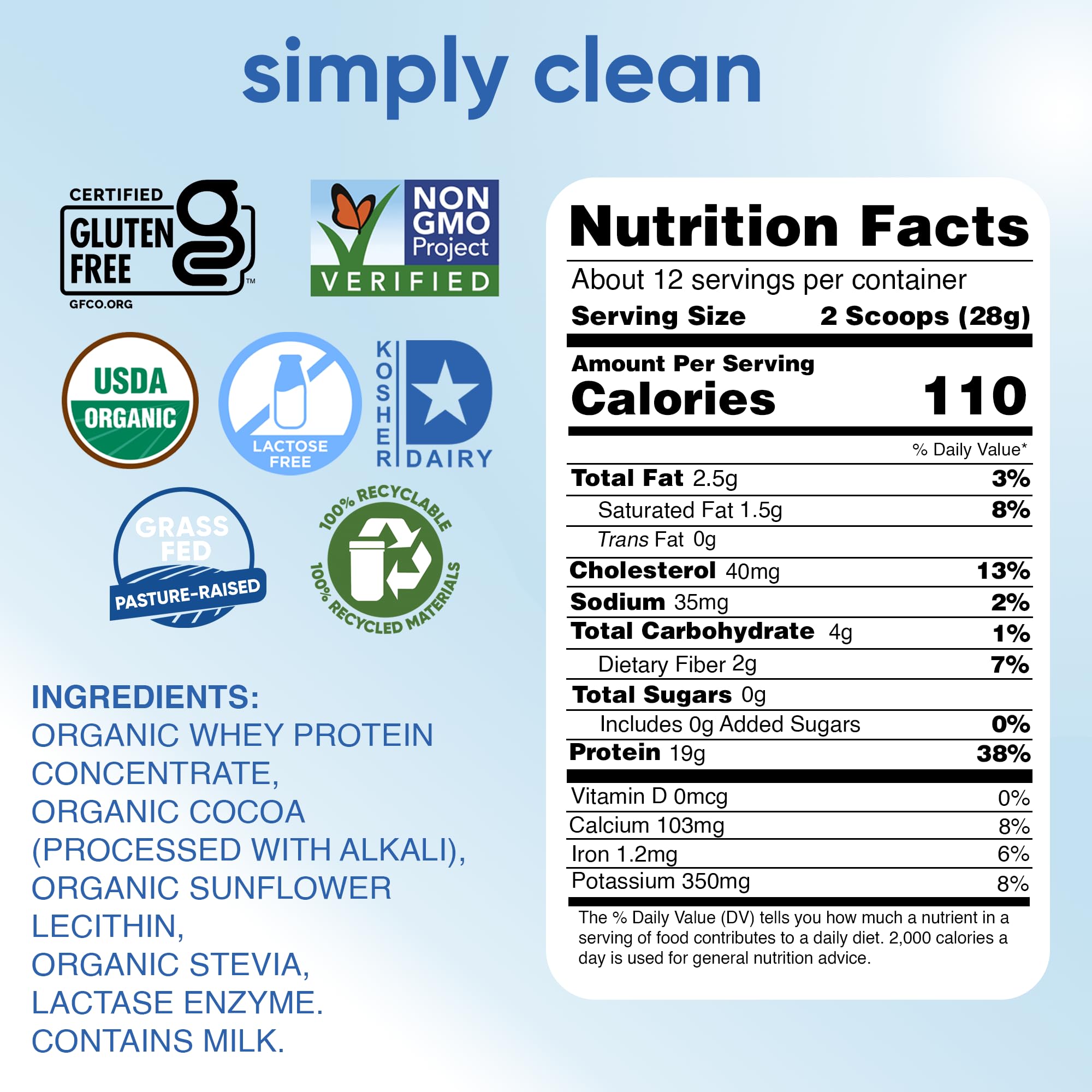 Doseur Simply tera's sans lactose, dosage précis pour portions cohérentes.