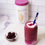 simply-teras protéine vanille, bouteille pratique pour des boissons rapides.